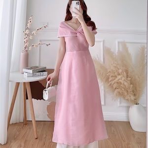 Pink Vietnamese Dress